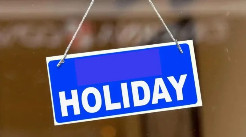 2026 Holidays List